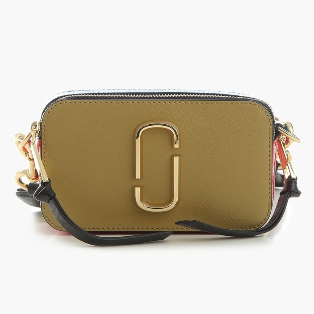 Marc Jacobs The Snapshot Camera Bag Ecru Olive Multi